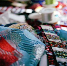 Muriel Crochet à l'atelier